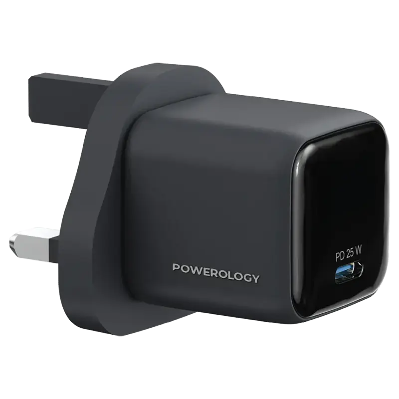 Powerology Volt-X 25W Mini Gan Wall Charger 1 Mascom International.webp
